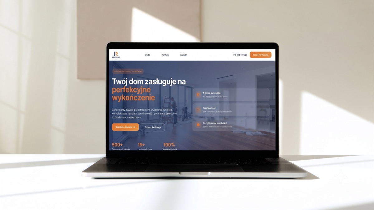 Strona internetowa reformio.pl